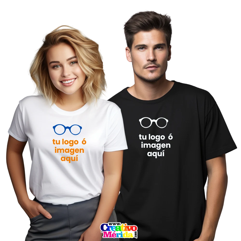 Camisetas corporativas de algodón 80/20 con estampado DTF