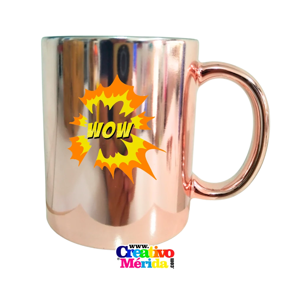 Jarro taza cromada 11oz