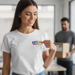 Vista previa de Camisetas Poli-algodón cuello redondo personalizado 4