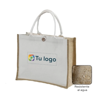 Vista previa 1 de Bolso Playero de Yute + Lienzo