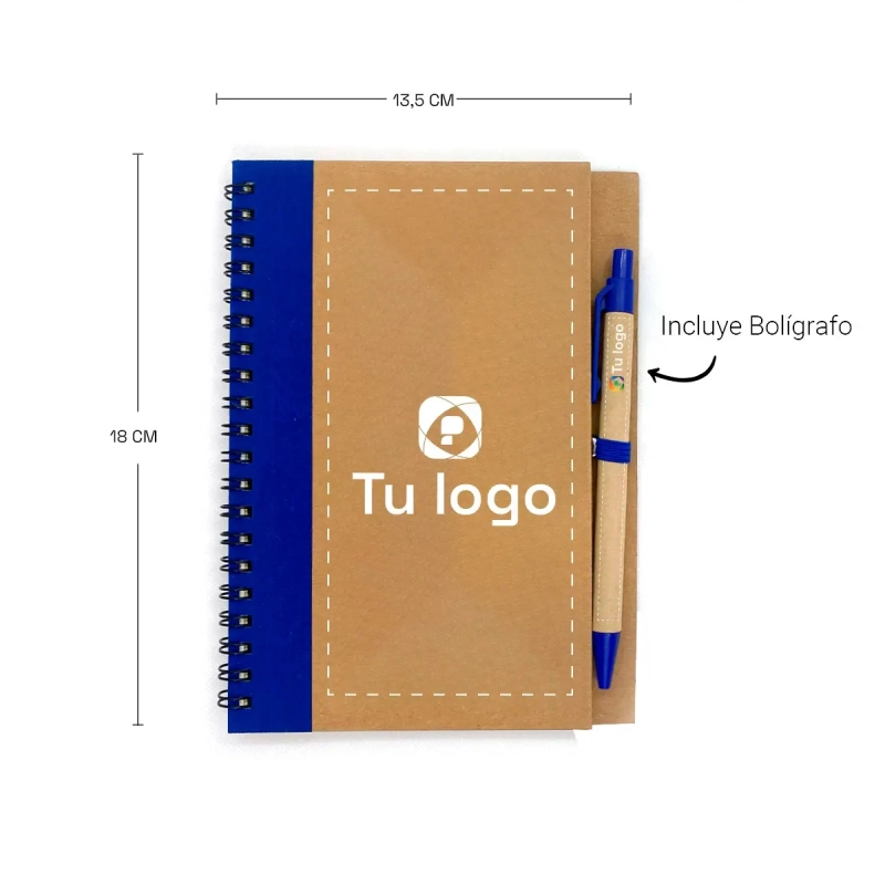 Vista previa 3 de Cuaderno Eco Con Bolígrafo 13,5x18cm