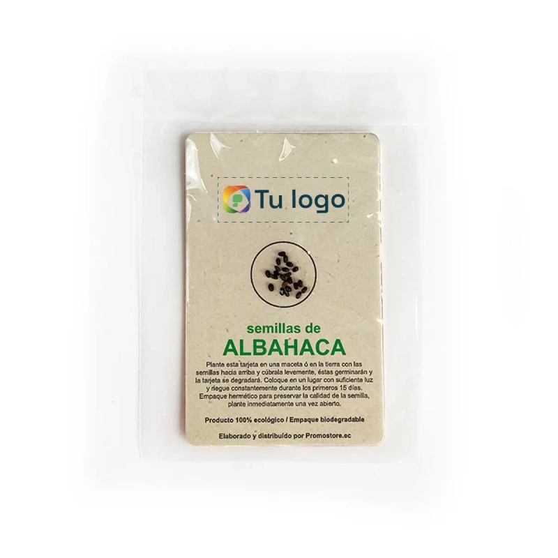 Vista previa 1 de Tarjeta biodegradable con Semilla