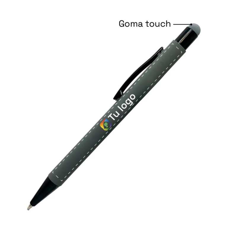 Vista previa 1 de Bolígrafo Metálico Soft Touch